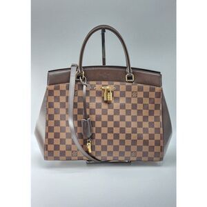Louis Vuitton Rivoli MM Damier Ebene Satchel | Like New Condition
